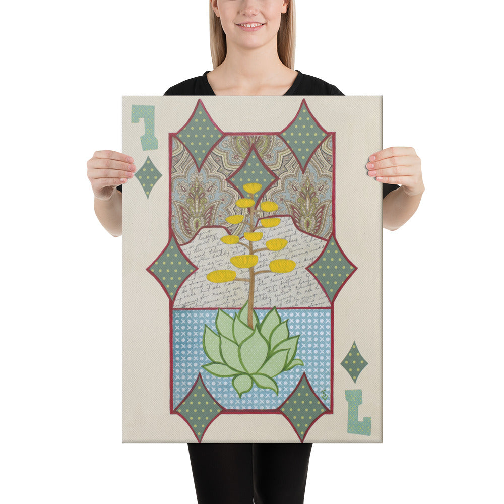 Seven of Diamonds by Suzanne Villella | Wrapped Canvas