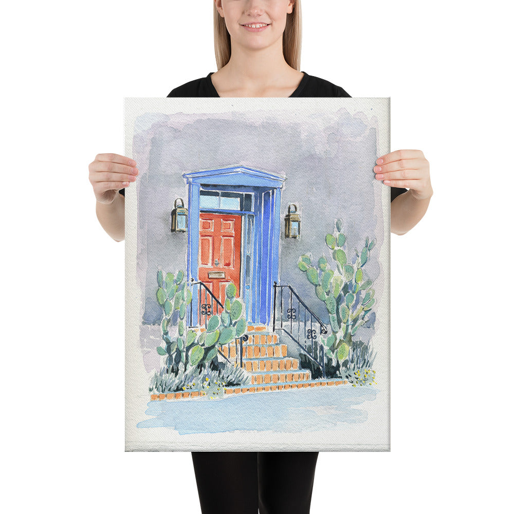 Red Door - Tucson's Presidio by Rob Waters | Wrapped Canvas