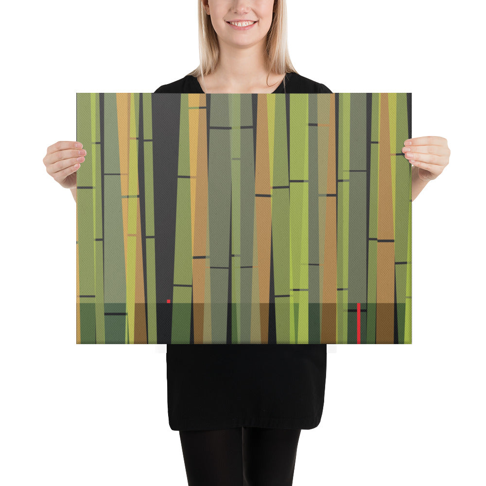 BambooScape by Damon Leverett | Wrapped Canvas