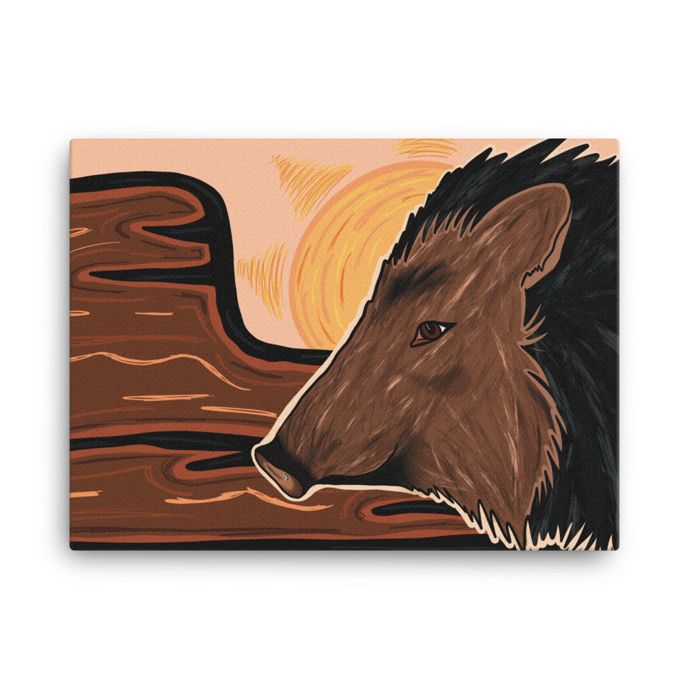 Javelina by Darby Hunter - Wrapped Canvas