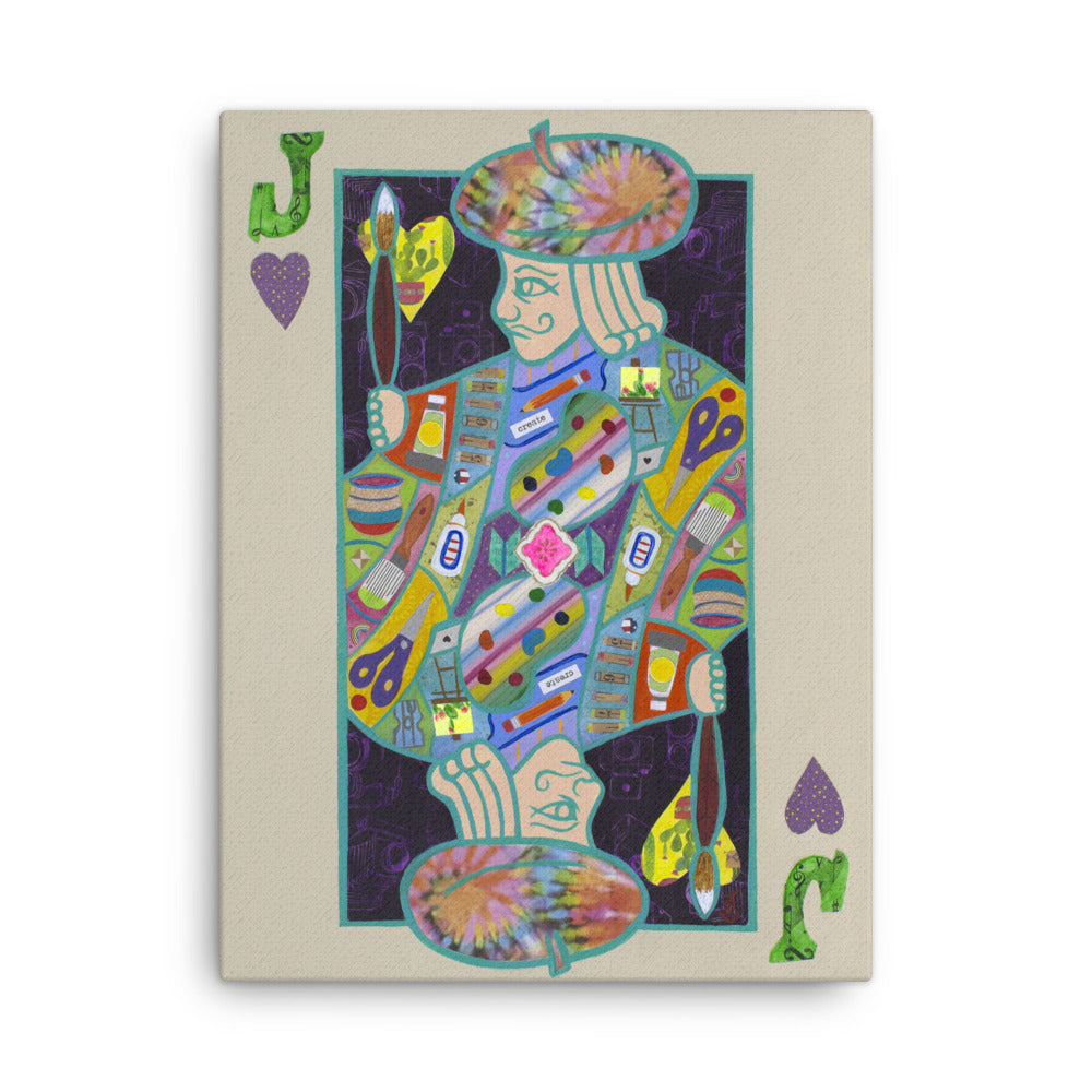 Jack of Hearts by Suzanne Villella | Wrapped Canvas