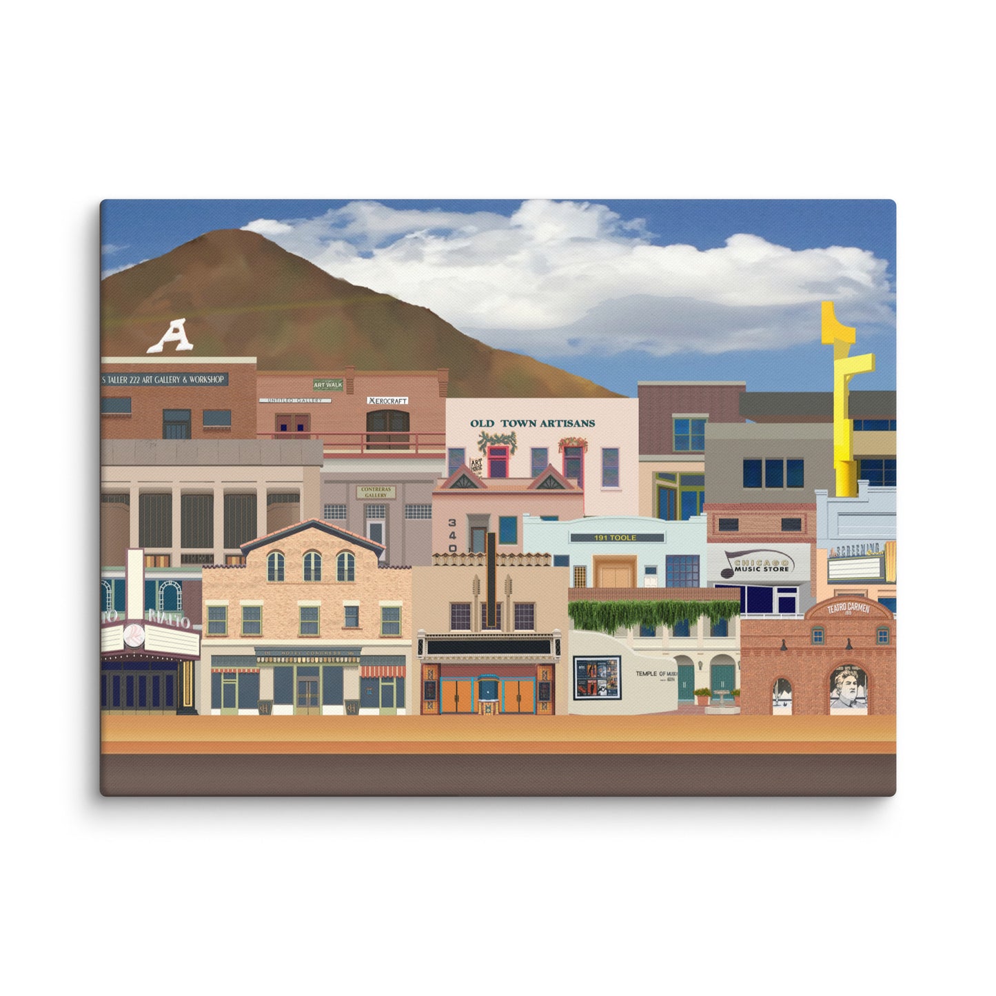 Dowtown A&E by Mike Berren | Wrapped Canvas