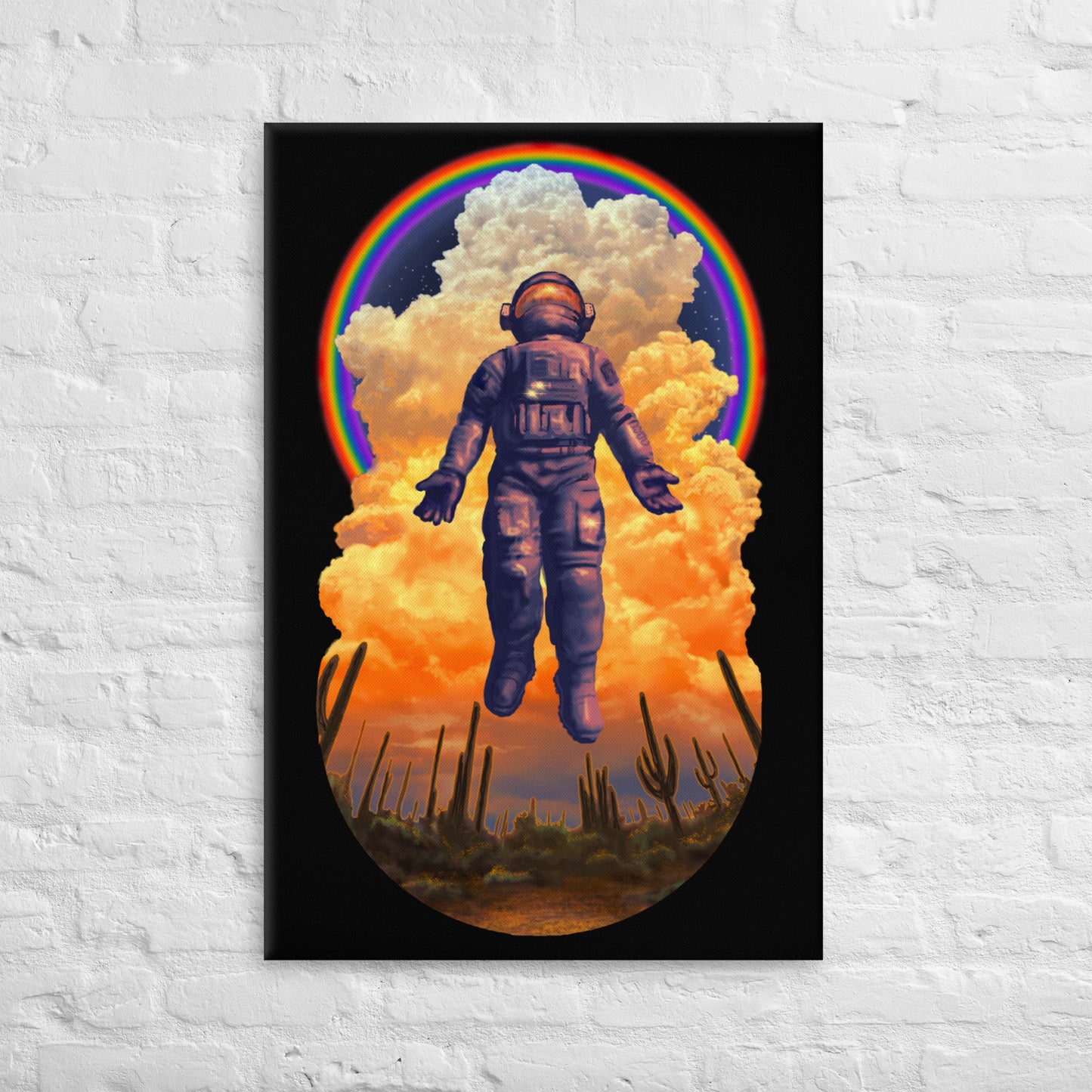 Spaceman Mural by Joe Pagac | Wrapped Canvas