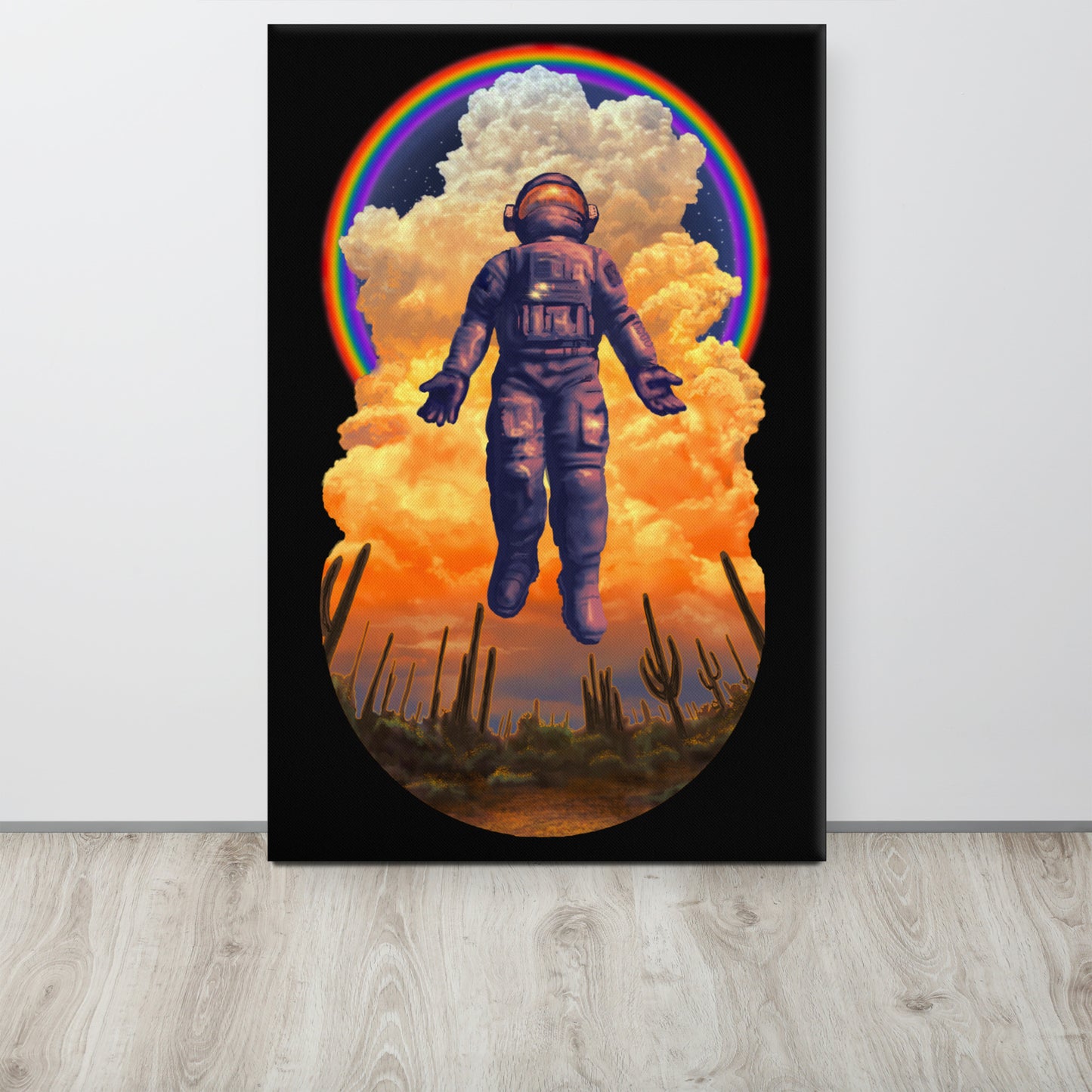 Spaceman Mural by Joe Pagac | Wrapped Canvas