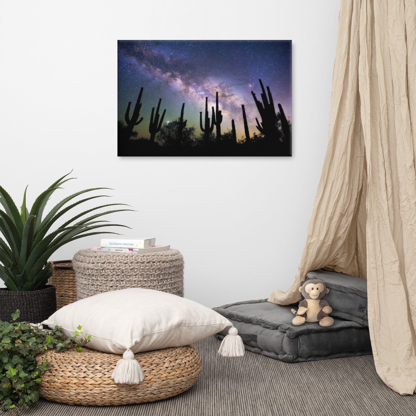 Saguaro Starlight by Sean Parker Photography | Wrapped Canvas