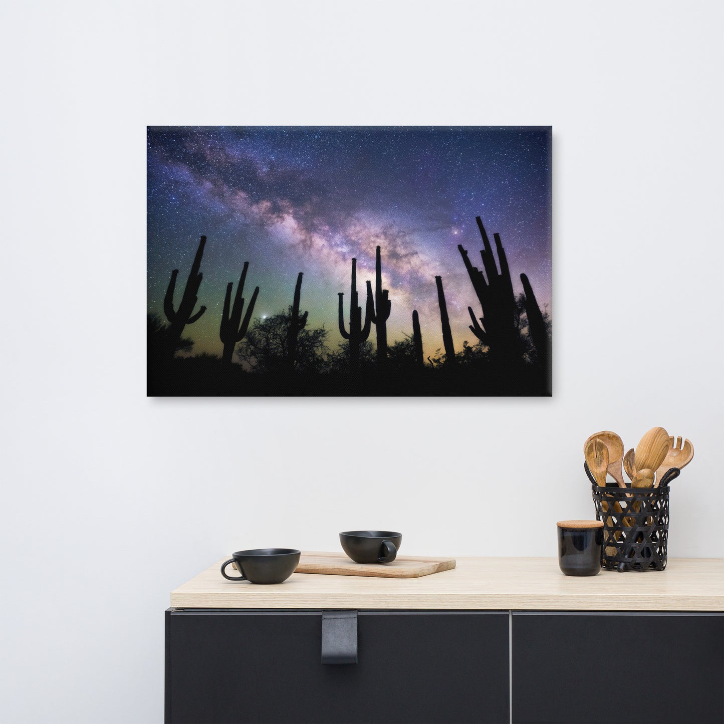 Saguaro Starlight by Sean Parker Photography | Wrapped Canvas