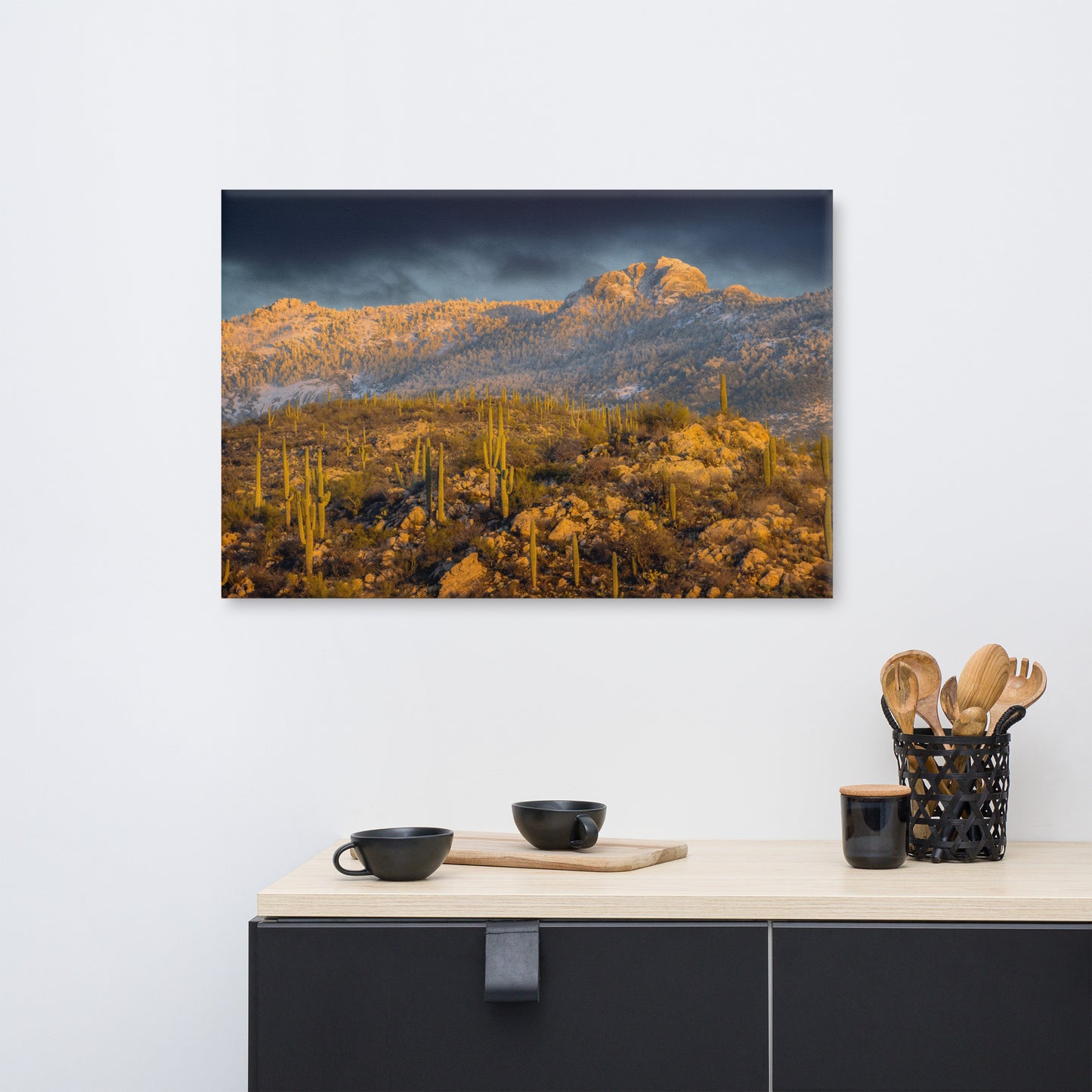 Rincon Mountain Snow by Sean Parker Photography | Wrapped Canvas