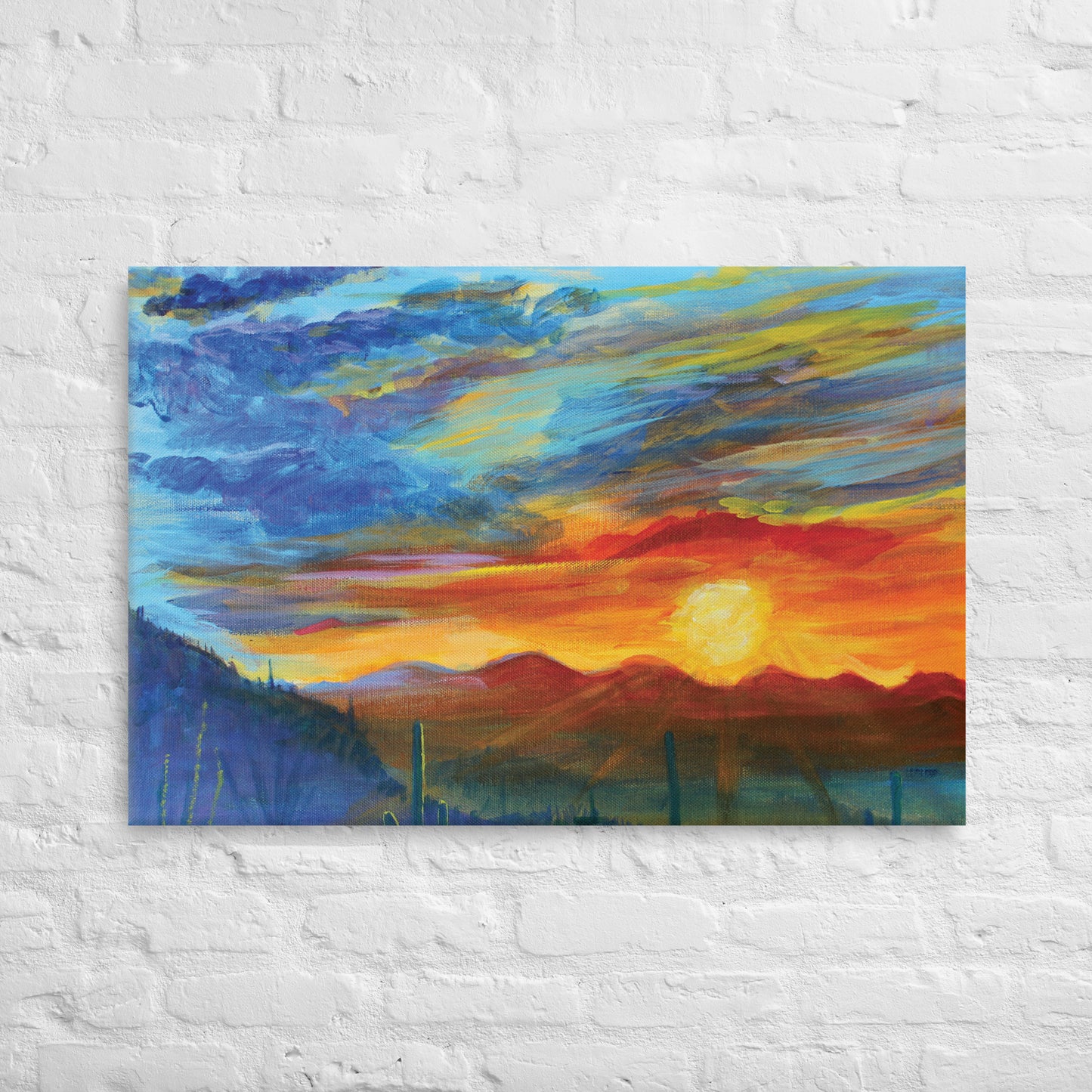 Tucson Evening by Julie Bonner | Wrapped Canvas