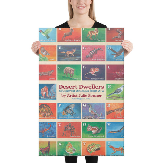 Desert Dwellers by Julie Bonner | Wrapped Canvas Print