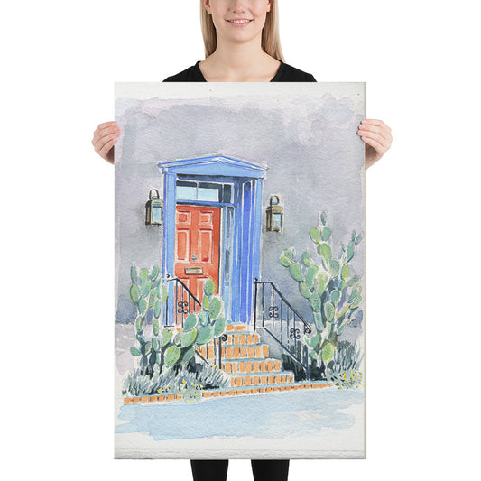 Red Door - Tucson's Presidio by Rob Waters | Wrapped Canvas