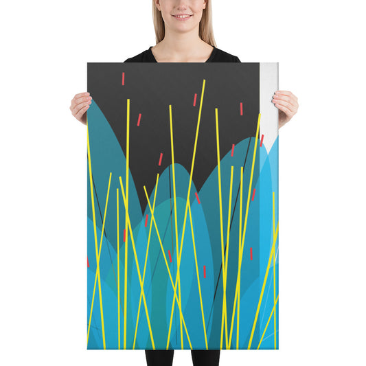 Reaction Salad by Damon Leverett | Wrapped Canvas