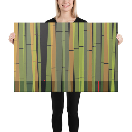 BambooScape by Damon Leverett | Wrapped Canvas