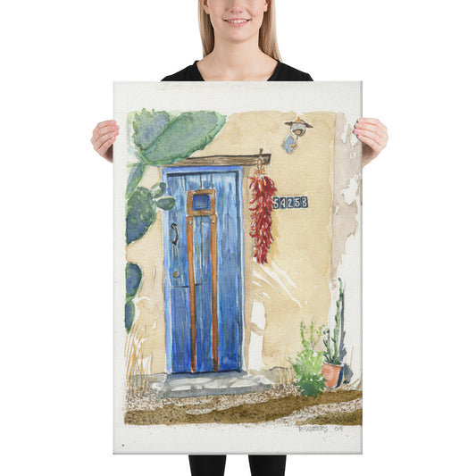 Blue Door Ft Lowell by Rob Waters | Wrapped Canvas