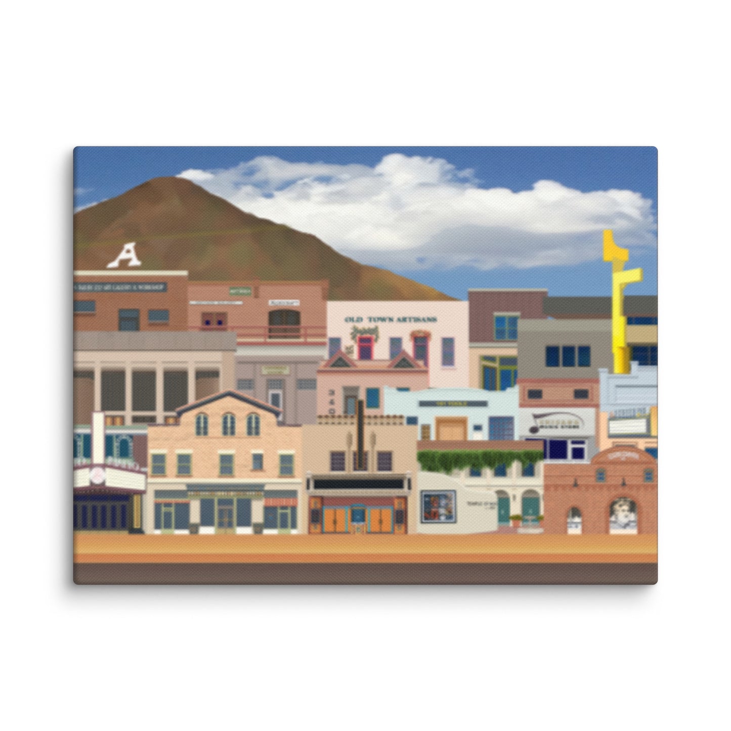 Dowtown A&E by Mike Berren | Wrapped Canvas