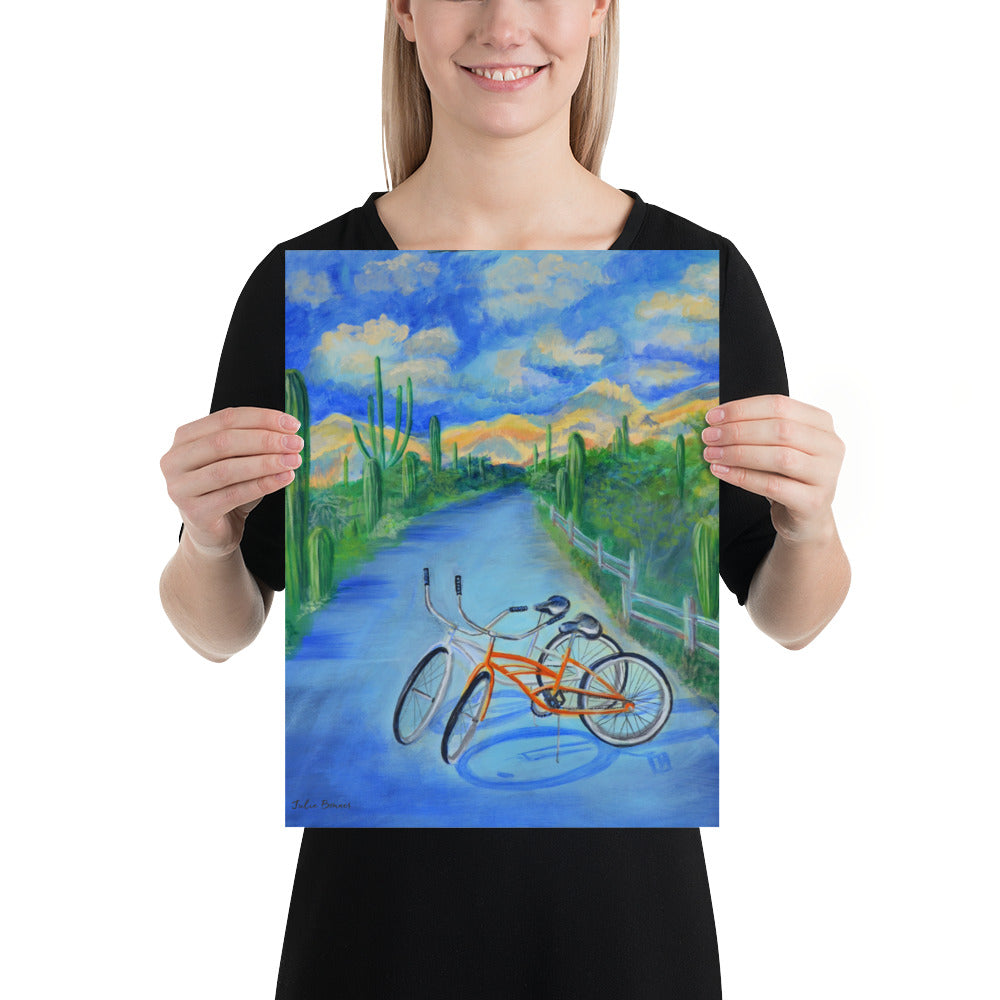 Bikes by Julie Bonner | Poster