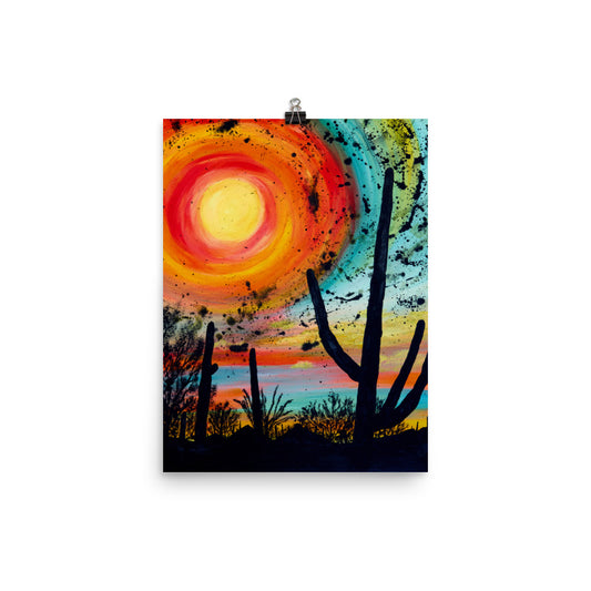 Saguaro Sun by Courtney Christie | Poster