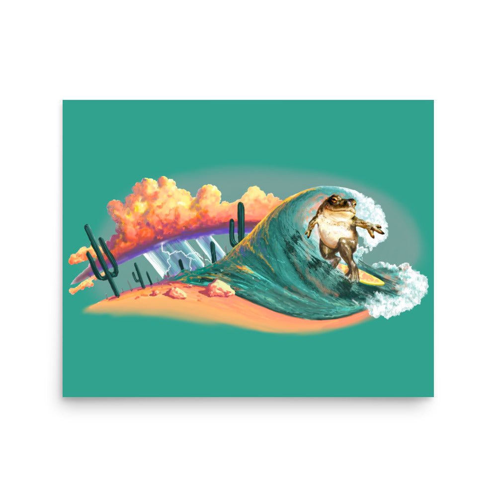 Surfer Dude Mural by Joe Pagac | Poster