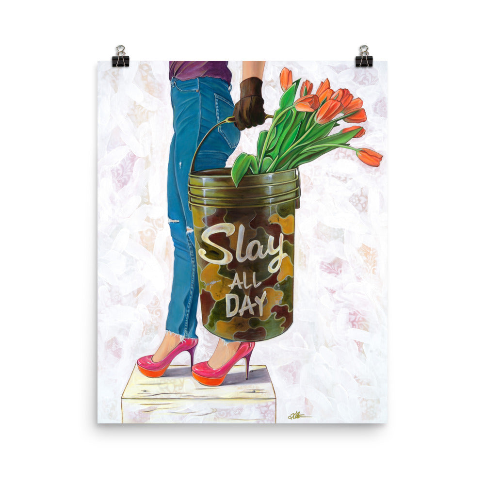 Slaying the Day by Kathleen Arthur | Poster