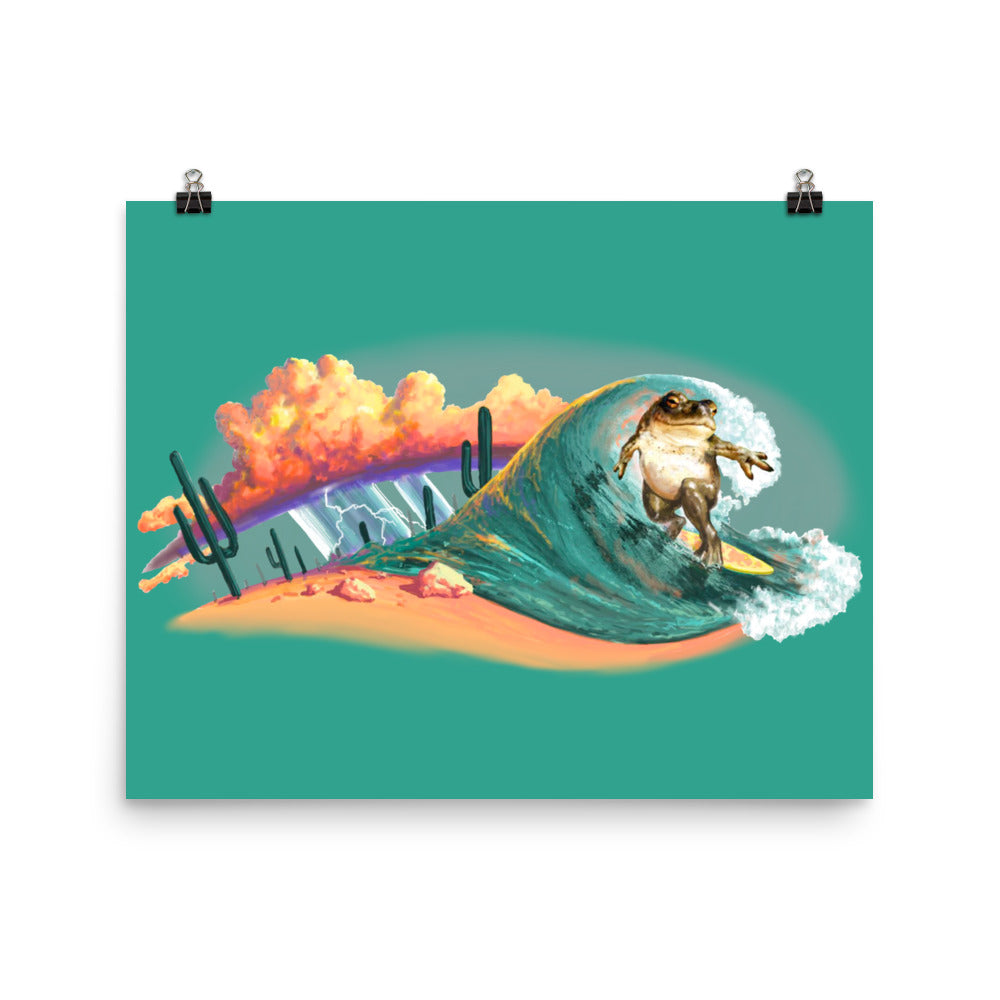 Surfer Dude Mural by Joe Pagac | Poster