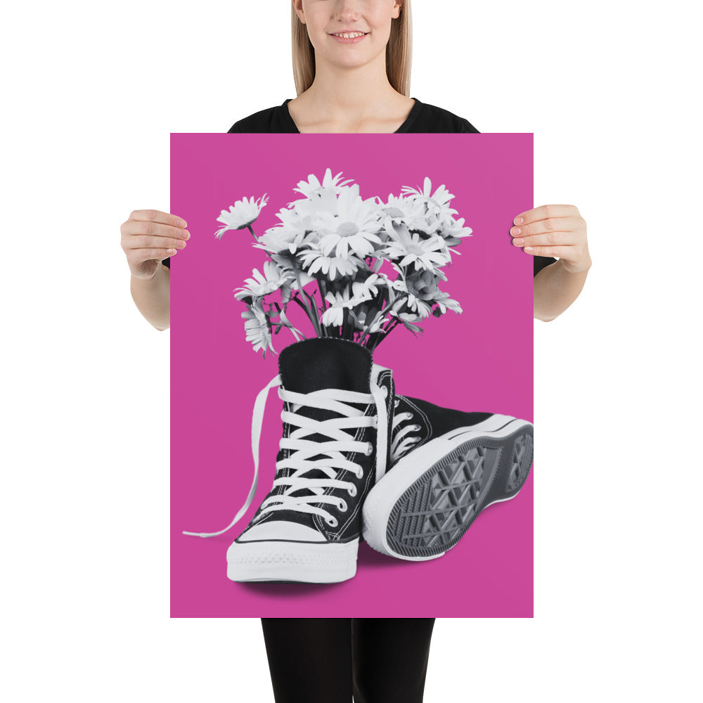 A Converse-ation by Enrique Aldana - Pink | Poster