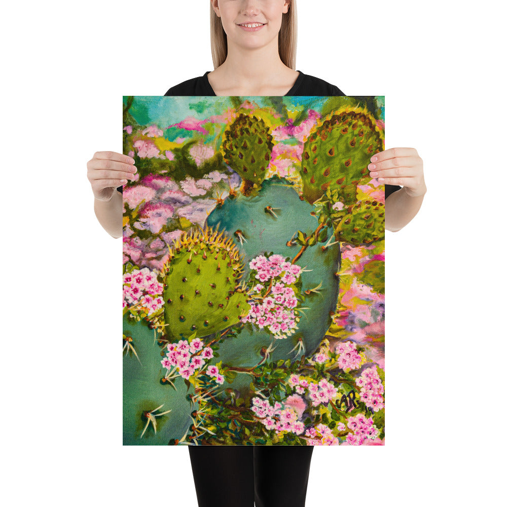 The Pink Floweret Rug | Poster Print