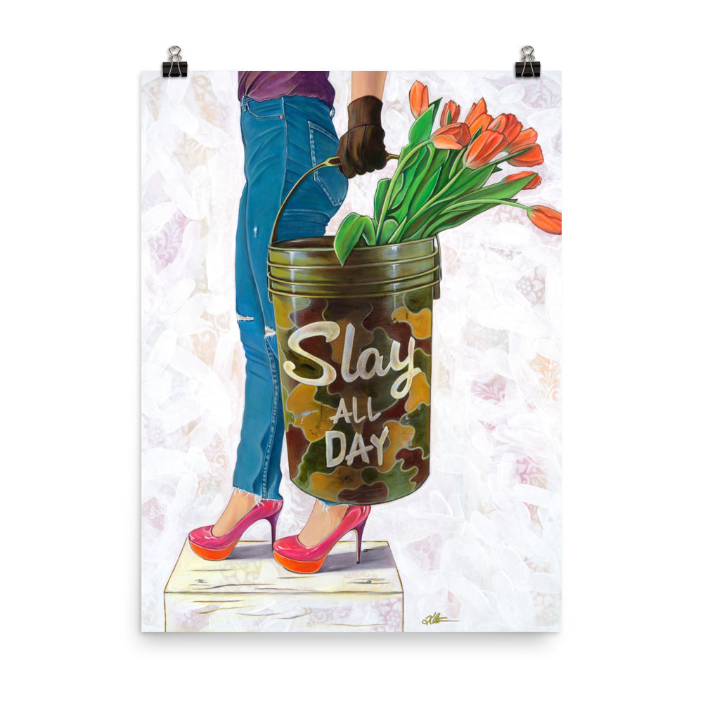 Slaying the Day by Kathleen Arthur | Poster