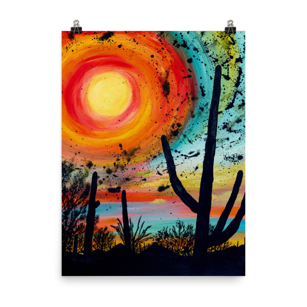 Saguaro Sun by Courtney Christie | Poster