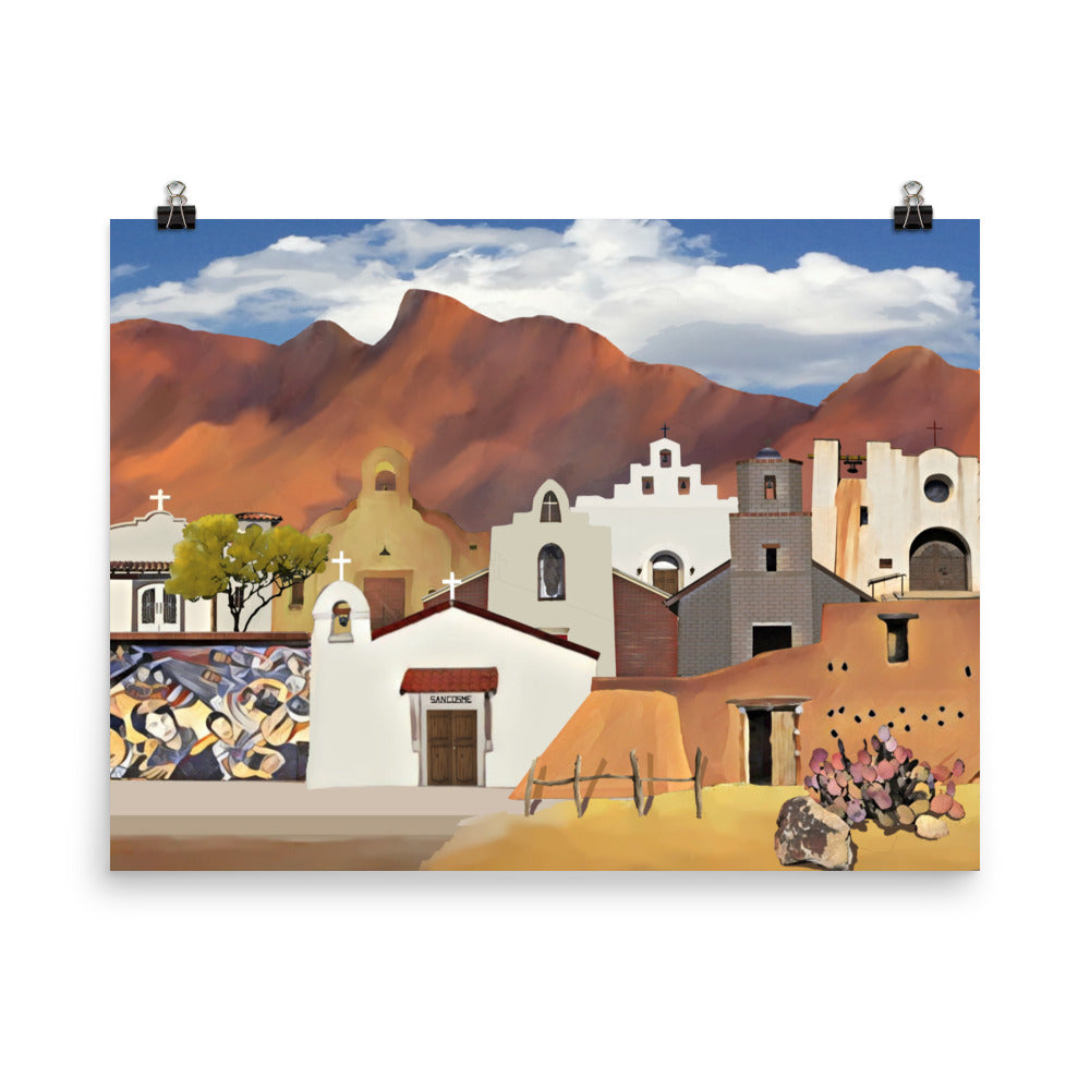 Churches, Chapels & Missions by Mike Berren | Poster