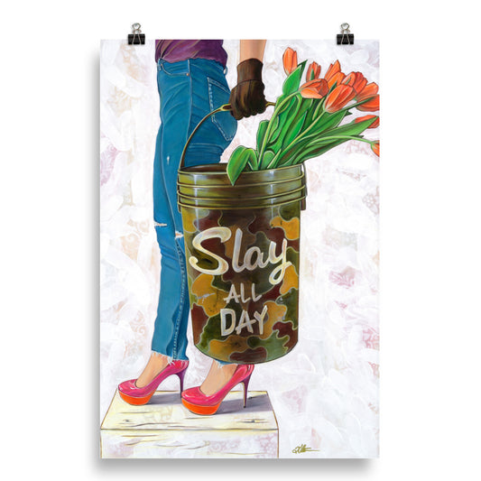 Slaying the Day by Kathleen Arthur | Poster