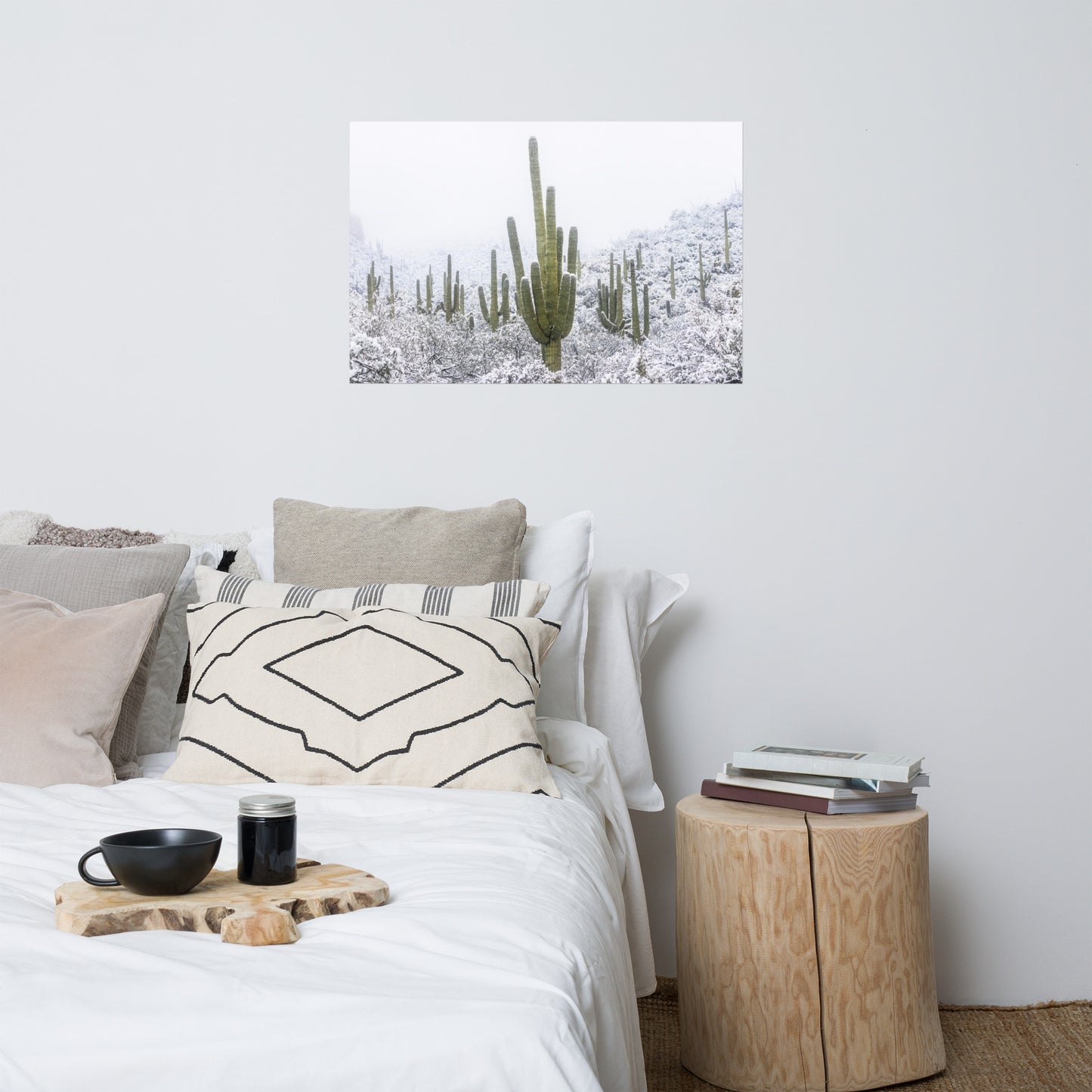 Saguaro Snowfall by Sean Parker Photography | Poster