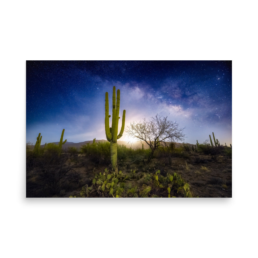 Milkyway Moonrise by Sean Parker Photography | Poster