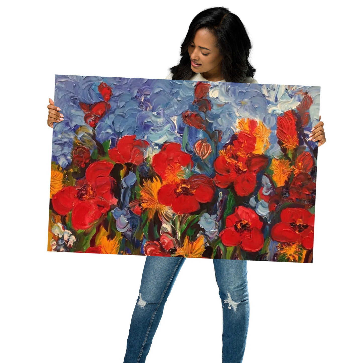 Field Of Poppies by Andrea Rodriguez | Poster