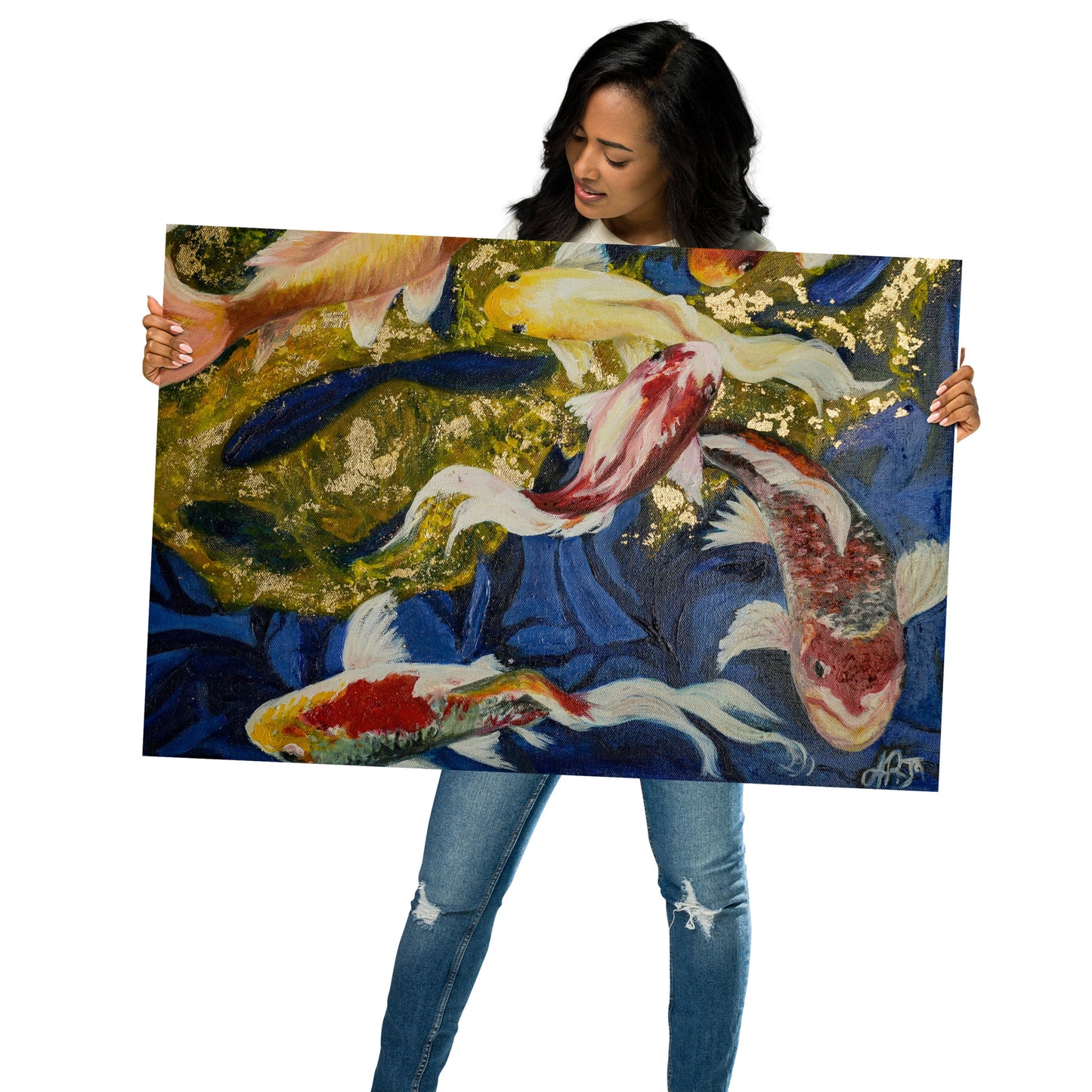 The Dancing Koi by Andrea Rodriguez | Poster