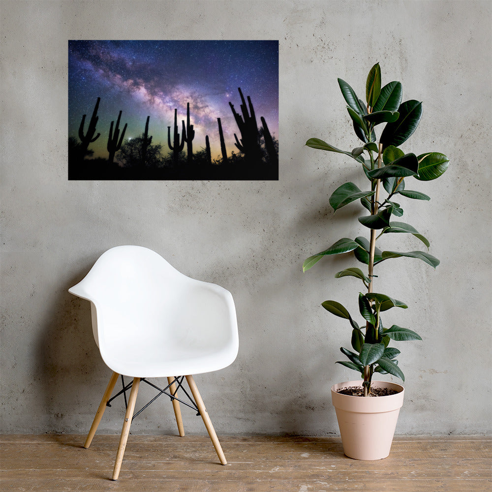 Saguaro Starlight by Sean Parker Photography | Poster