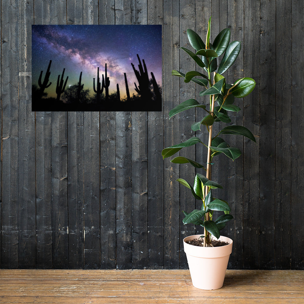 Saguaro Starlight by Sean Parker Photography | Poster