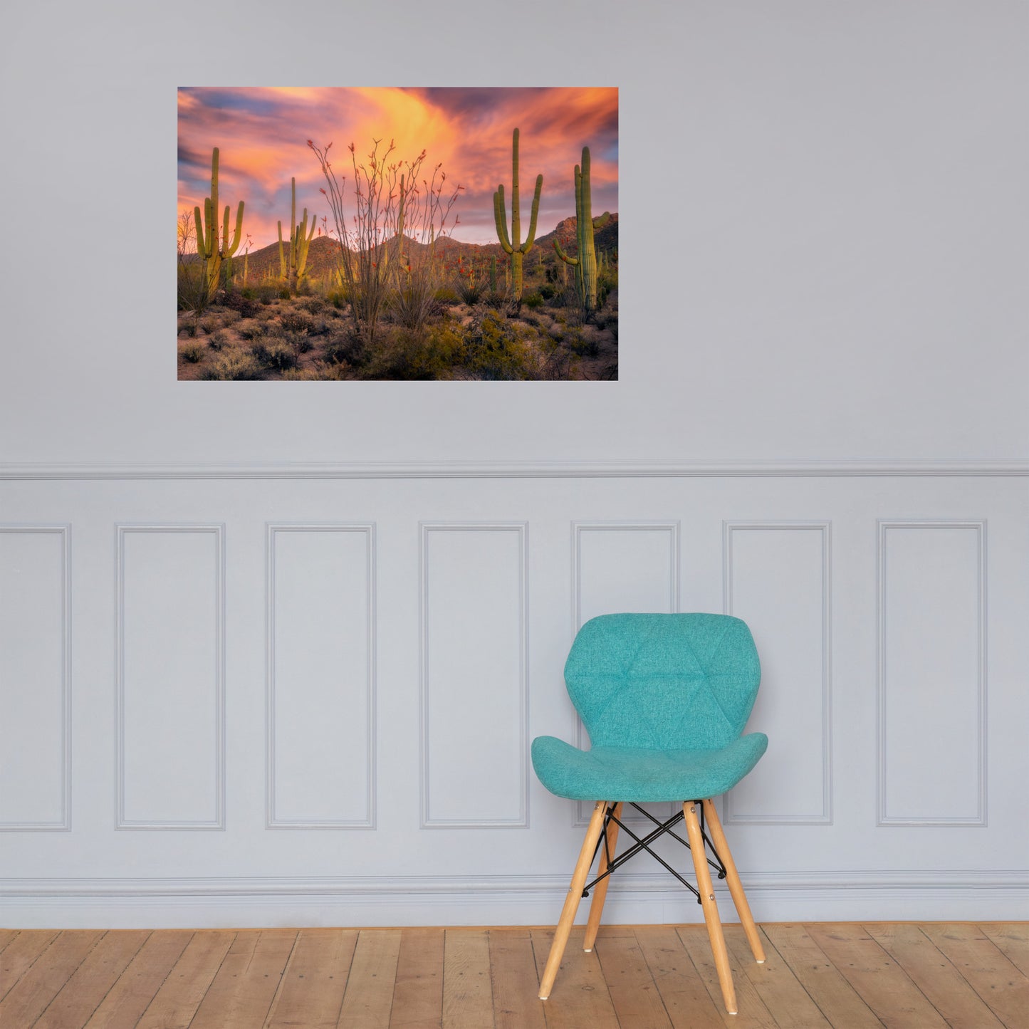 Tucson Mountain Park Sunset by Sean Parker Photography | Poster