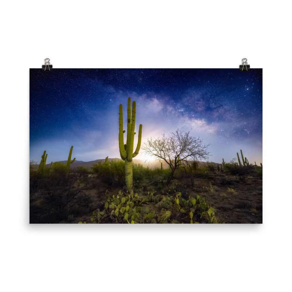 Milkyway Moonrise by Sean Parker Photography | Poster