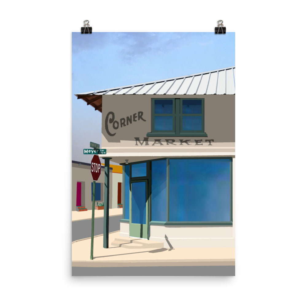 Corner Market by Mike Berren | Poster