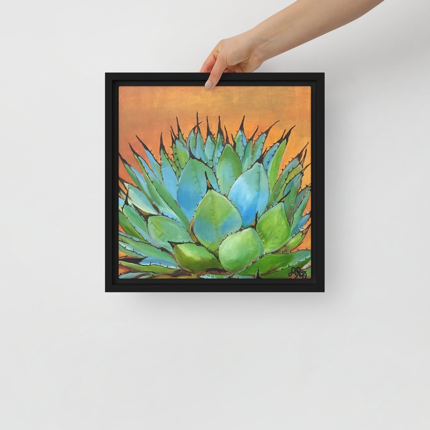 Blue Agave by Andrea Rodriguez | Framed Canvas Print