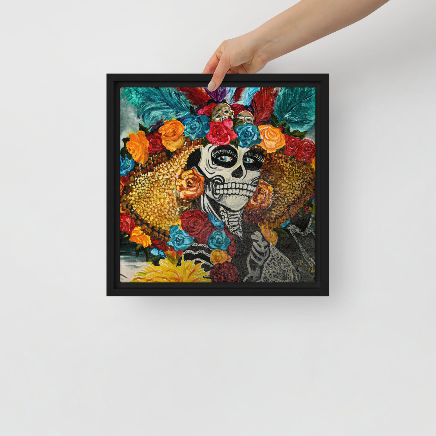 La Catrina by Andrea Rodriguez | Framed canvas