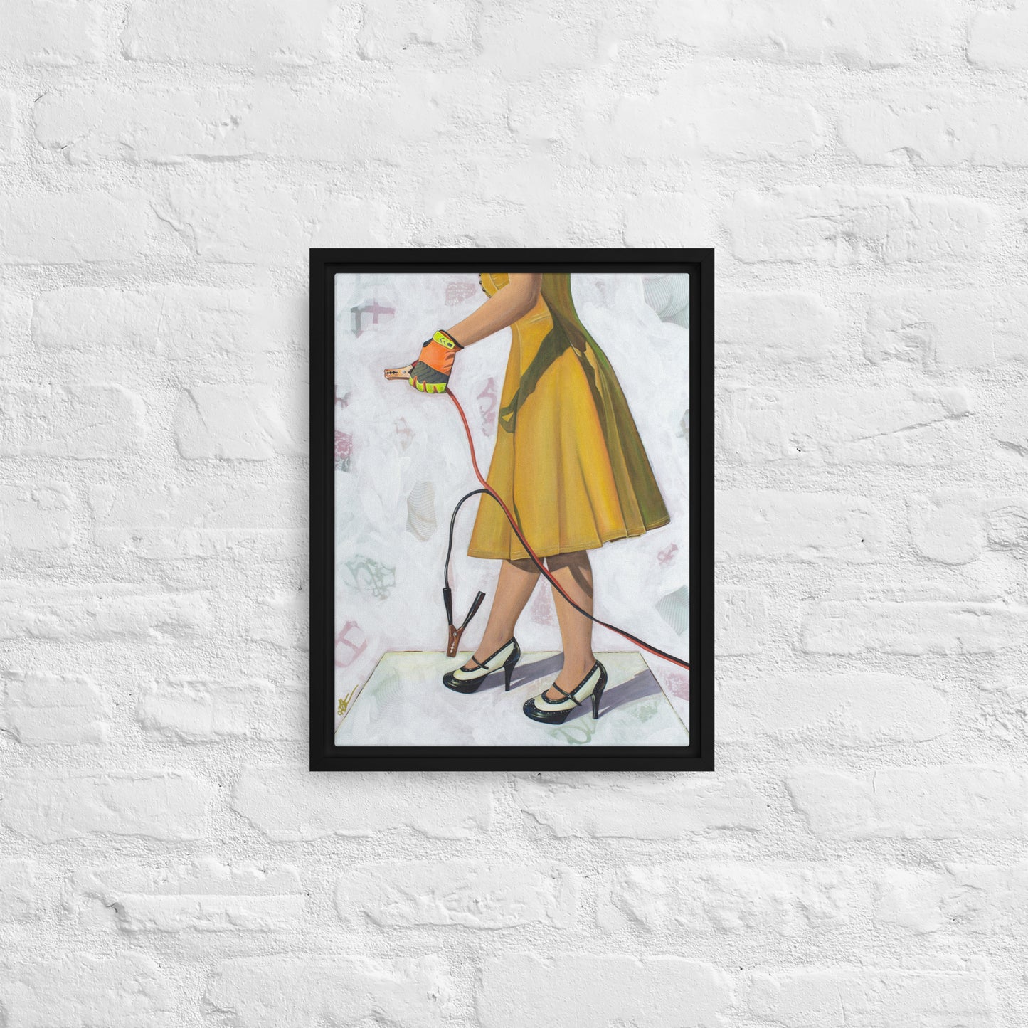 Self Starter by Kathleen Arthur | Framed canvas