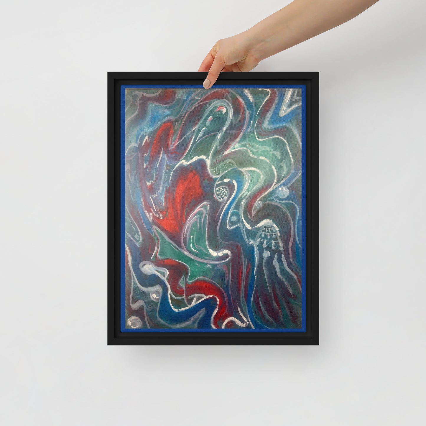 Red or Blue  by Tyler Bentley | Framed canvas