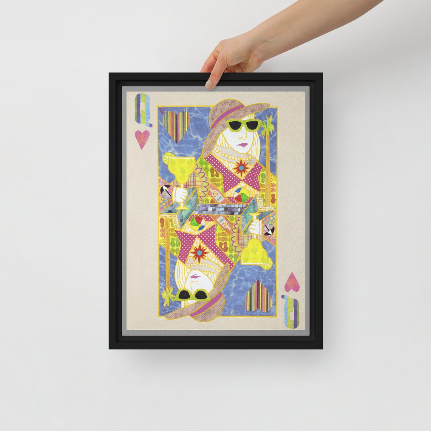 Queen of Hearts by Suzanne Villella | Framed canvas