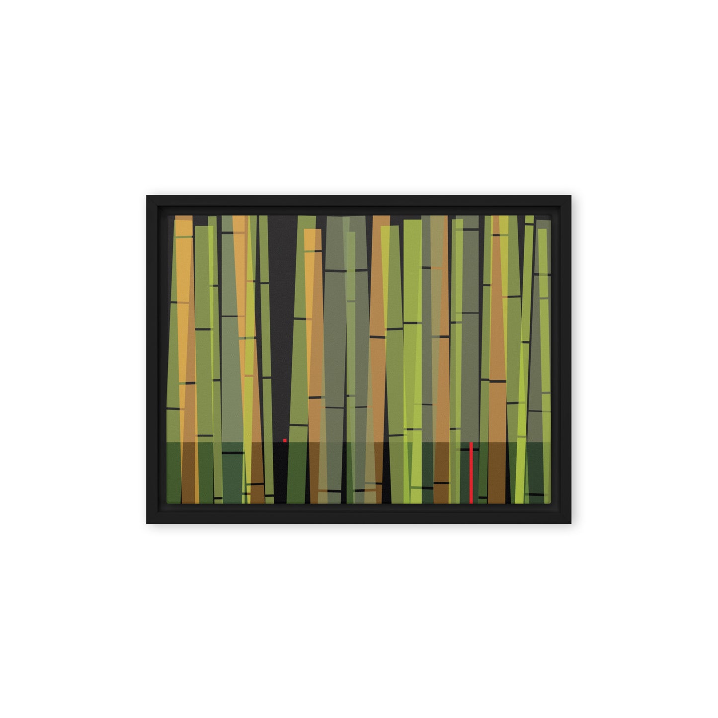 BambooScape by Damon Leverett | Framed canvas