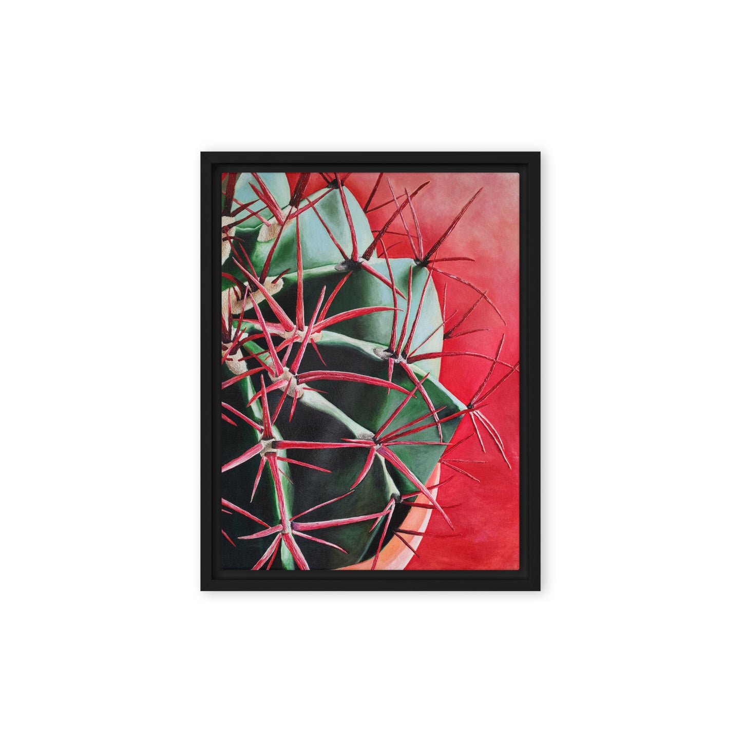 Red Barrell by Lara Somers | Framed canvas