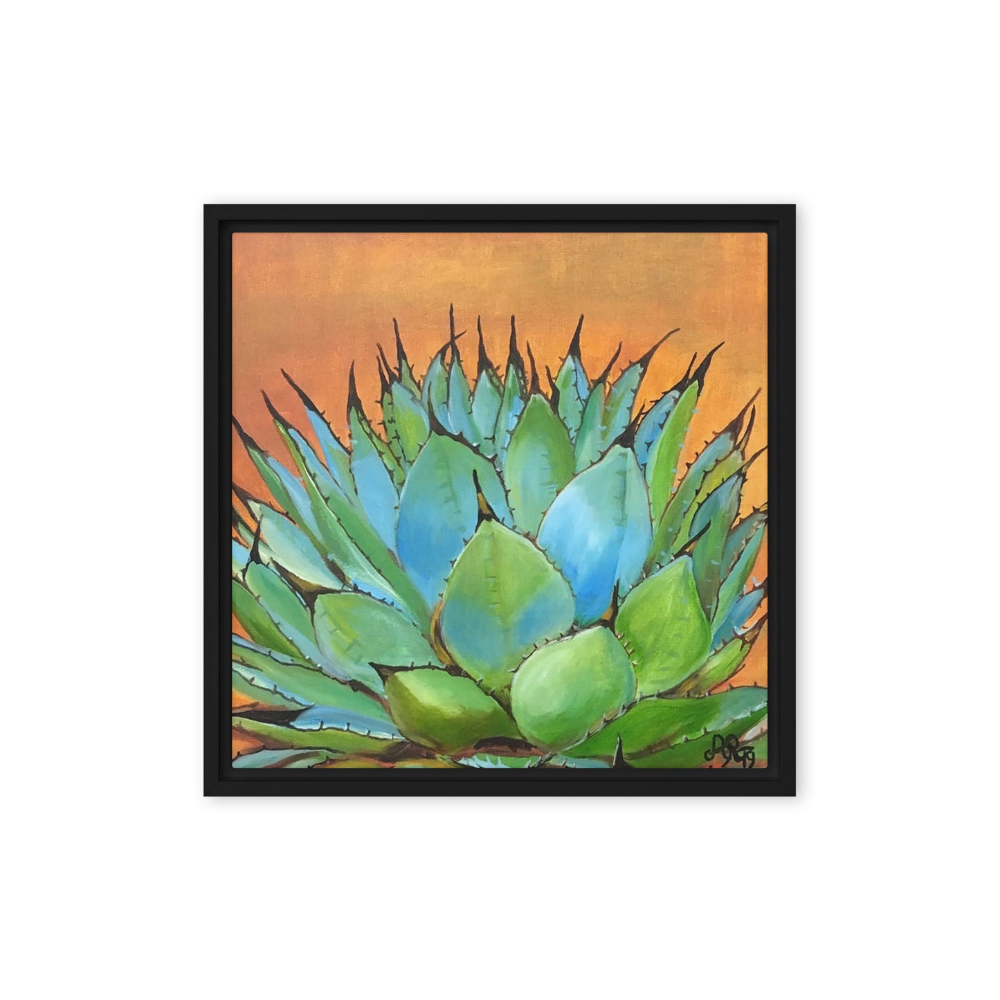 Blue Agave by Andrea Rodriguez | Framed Canvas Print