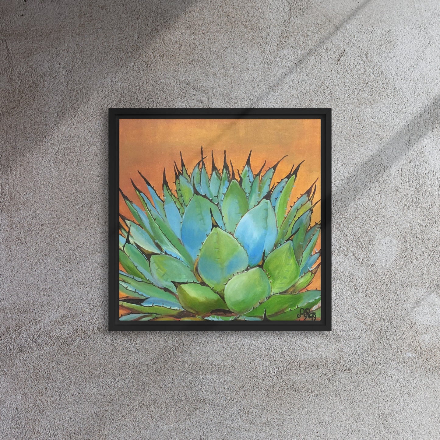 Blue Agave by Andrea Rodriguez | Framed Canvas Print