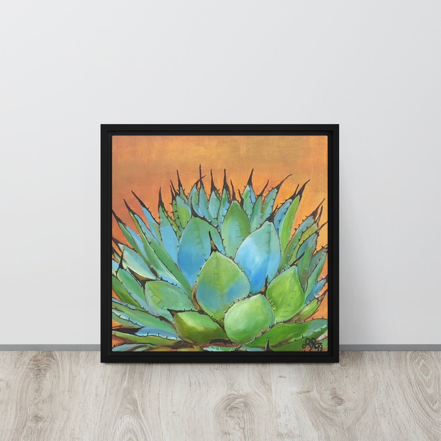 Blue Agave by Andrea Rodriguez | Framed Canvas Print