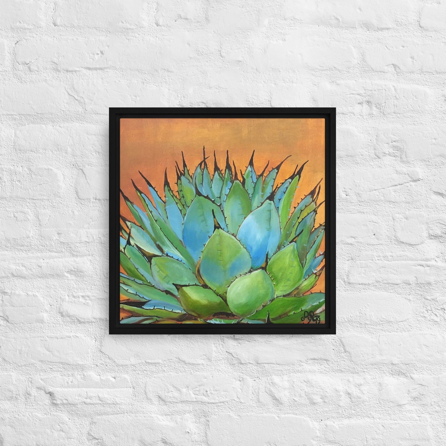 Blue Agave by Andrea Rodriguez | Framed Canvas Print