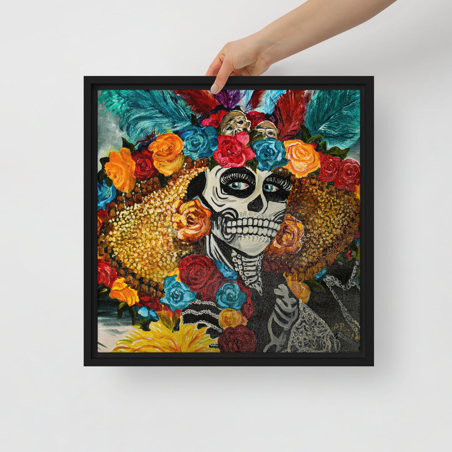 La Catrina by Andrea Rodriguez | Framed canvas